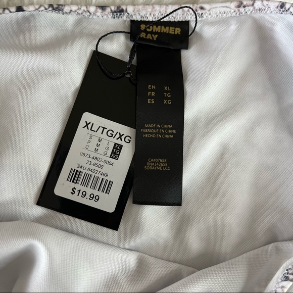 NEW Sommer Ray Snake Print Bikini Bottom Size XL - Picture 3 of 8